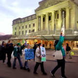 Museum Workers Rally Against Layoffs