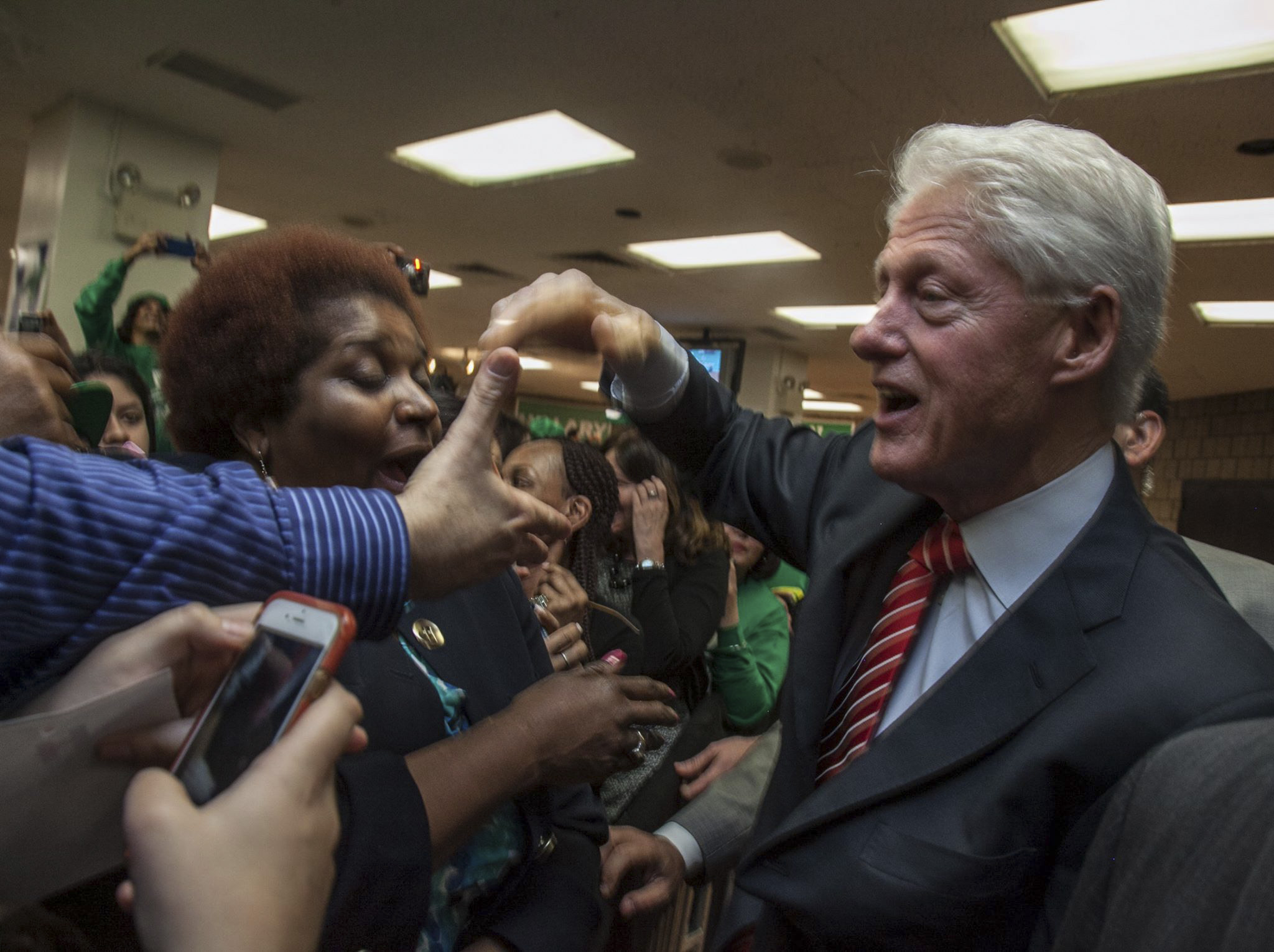 Bill Clinton Visits DC 37 to Support Hillary Clinton in the New York Primary