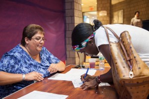 DC 37 held a hiring hall for School Crossing Guards at union headquarters. Additional fairs will be held from between 9:00 a.m. and 5:00 pm starting Monday, Aug. 1, through Friday, Aug. 5. Photo: Clarence Elie-Rivera