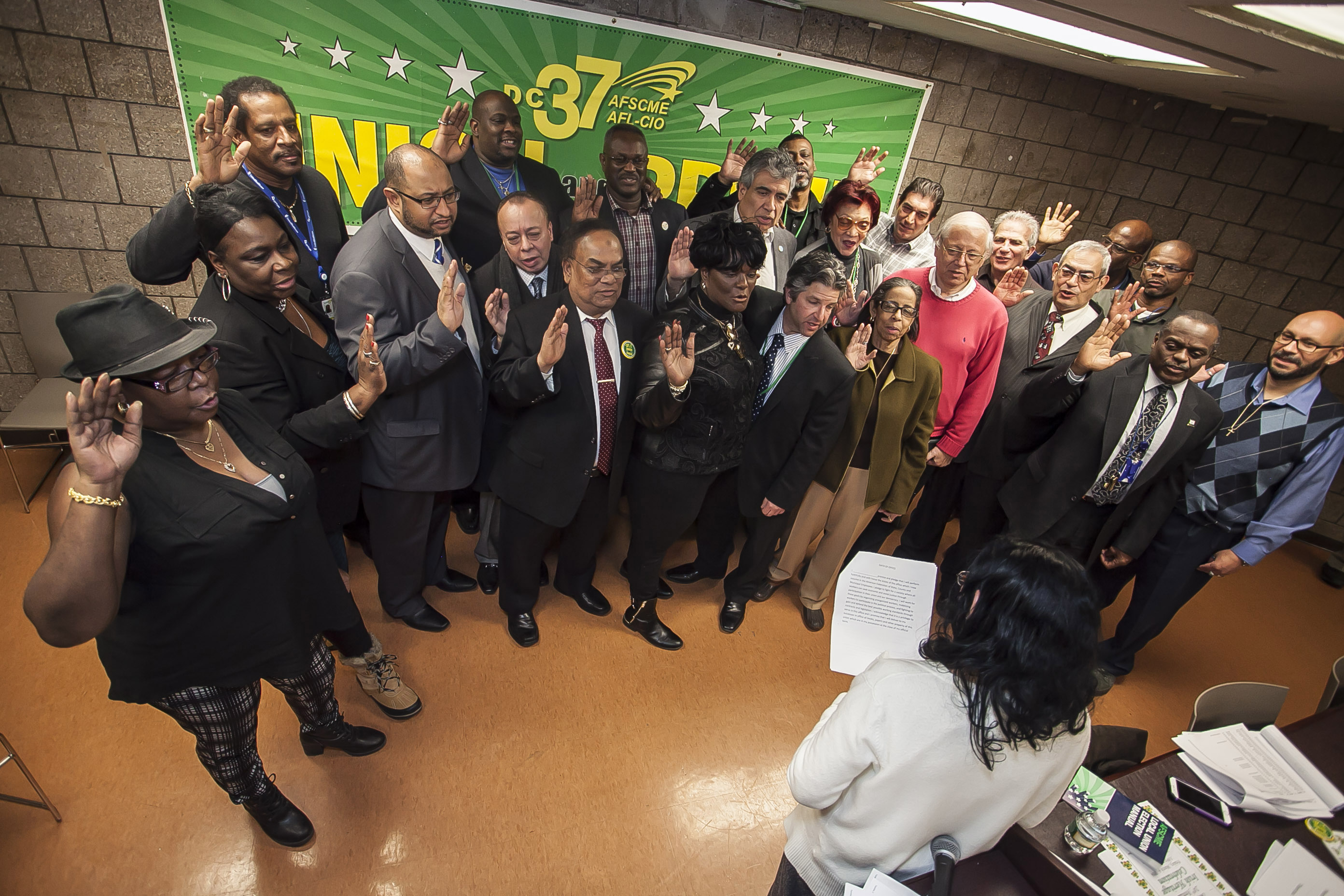 Delegates elect the union’s leadership team