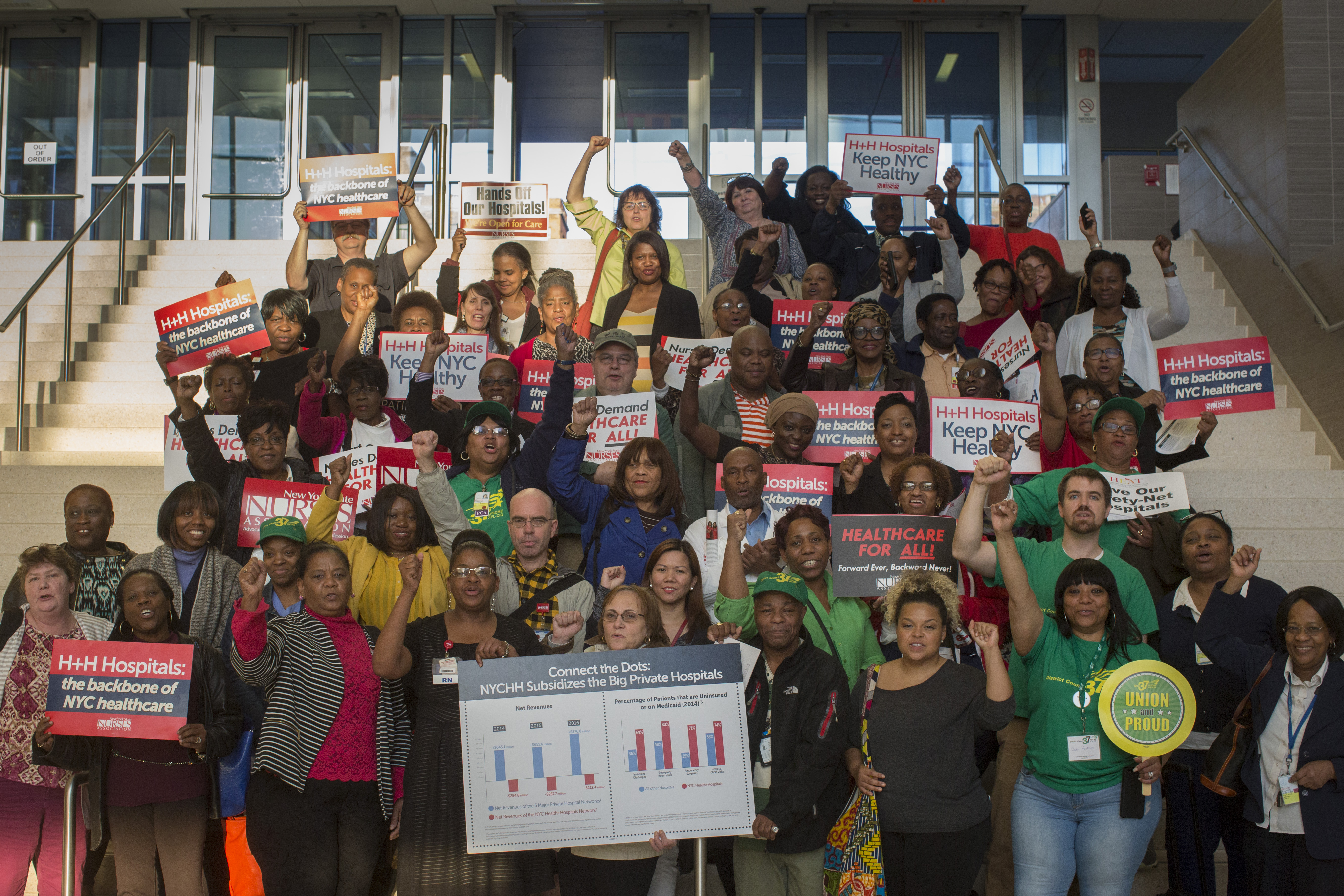 DC 37 Members and Community Activists Demand More Support for Public Hospitals