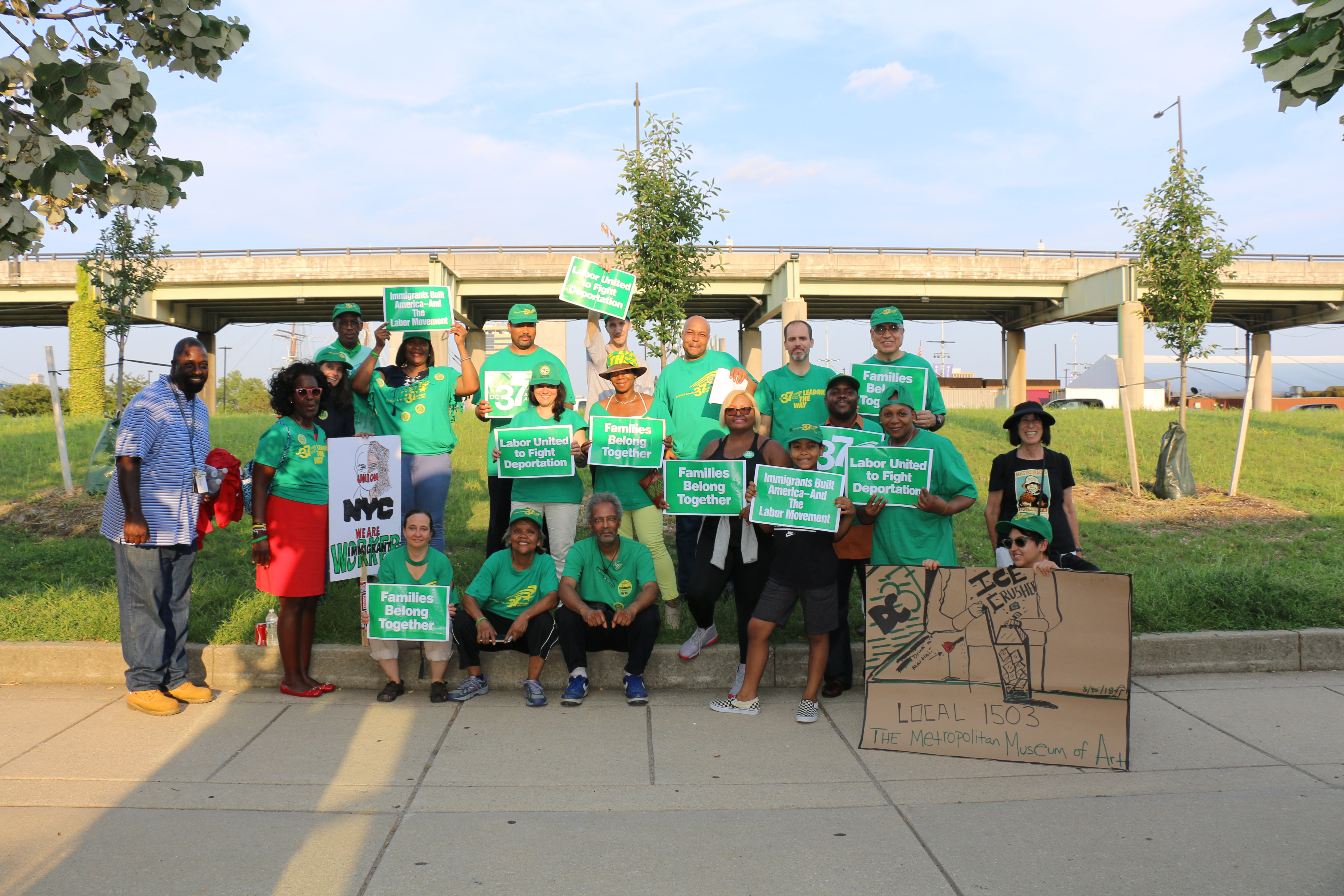 DC 37 Joins Rally in Philadelphia to Protest Trump’s Administration’s Abuse of Immigrants