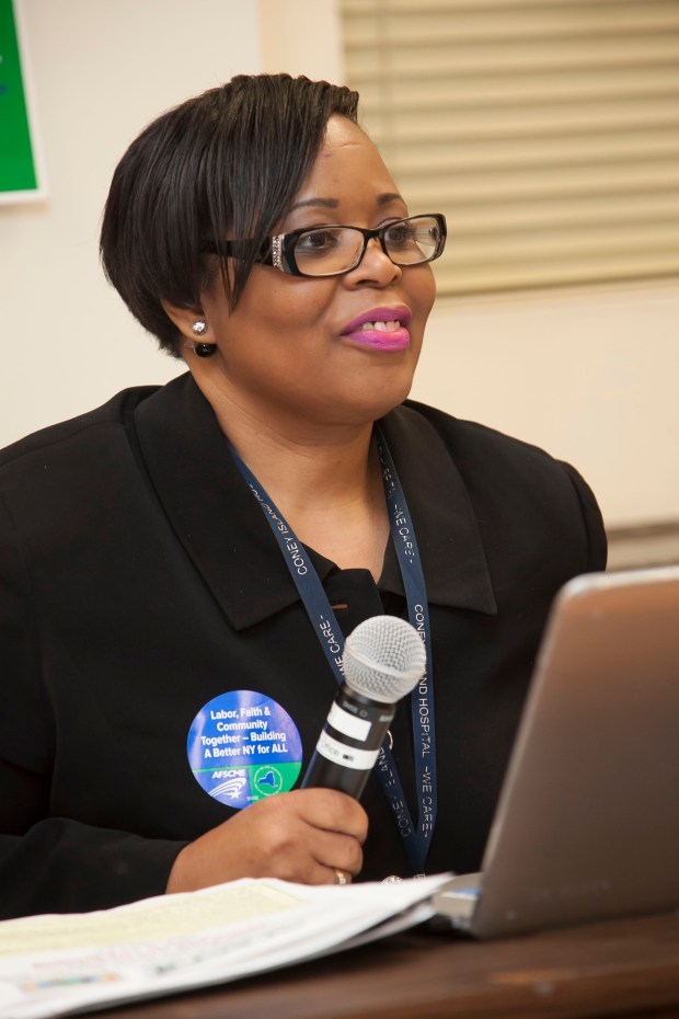 Reverend Dr. Patricia Murphy, a member of Local 299, was the keynote speaker at the New York AFSCME Labor and Faith meeting on April 4??.