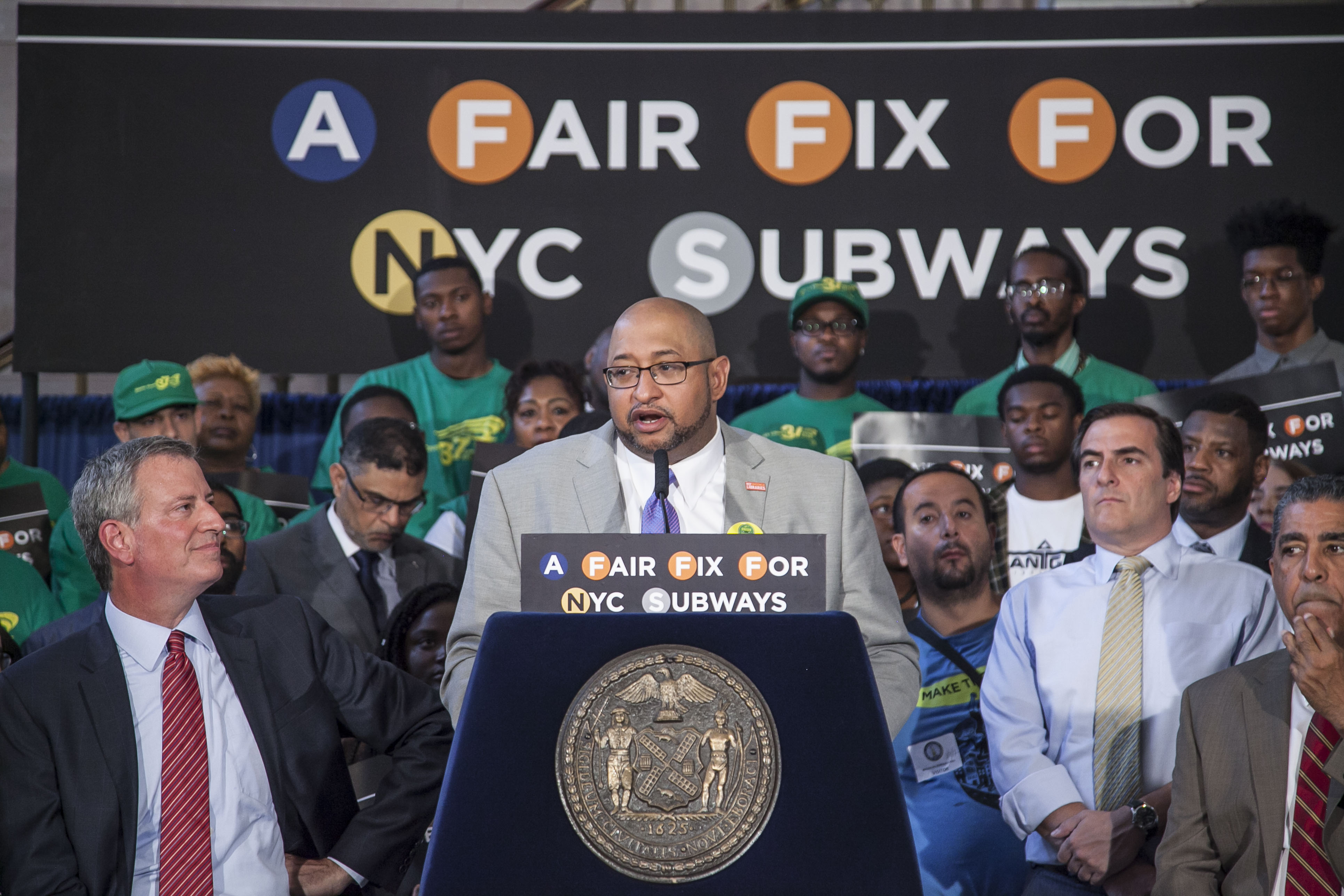 Mayor's MTA Press Conf. Brooklyn