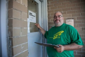 DC 37 volunteers went door-to-door for candidates on Primary Day, Sept. 13. Photo Clarence Elie-Rivera