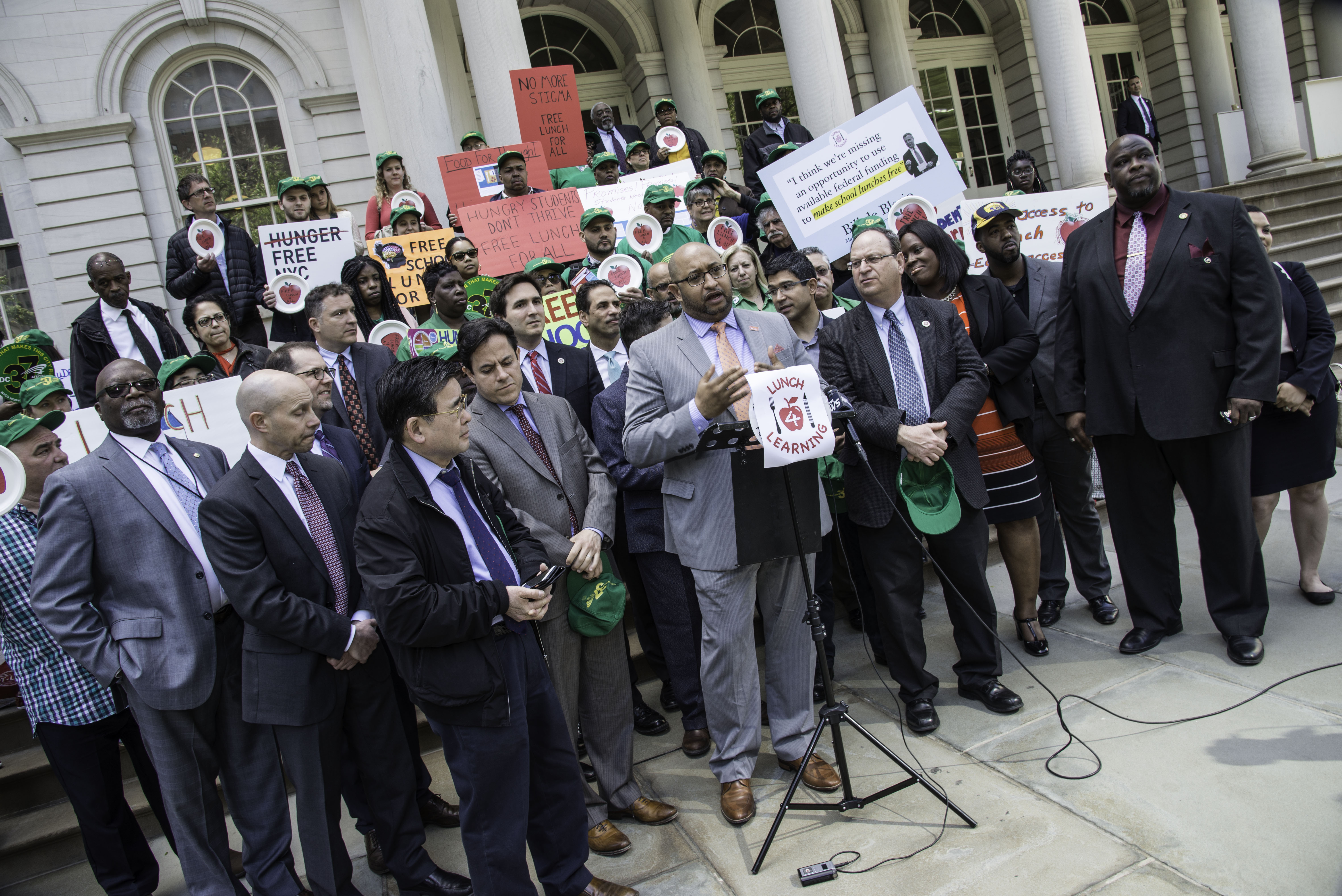 Community Activists and DC 37 Push for Universal School Lunch