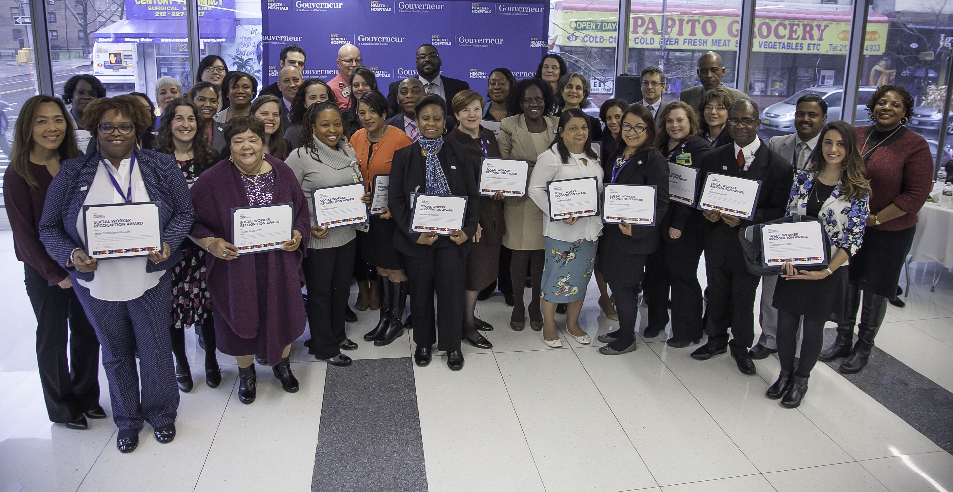 Local 768 social workers honored by HHC