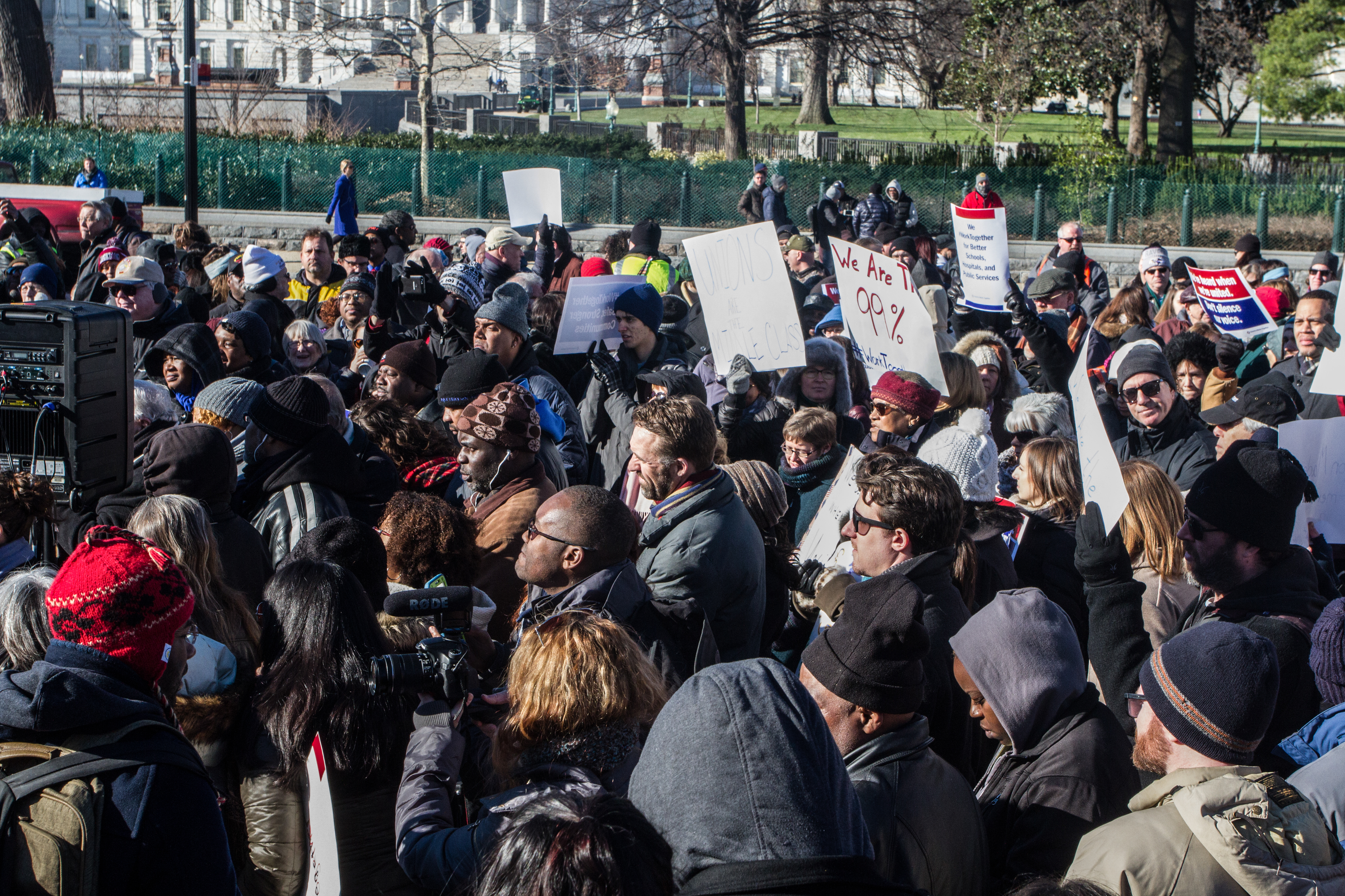 DC 37 Protests Anti-Union Supreme Court Case