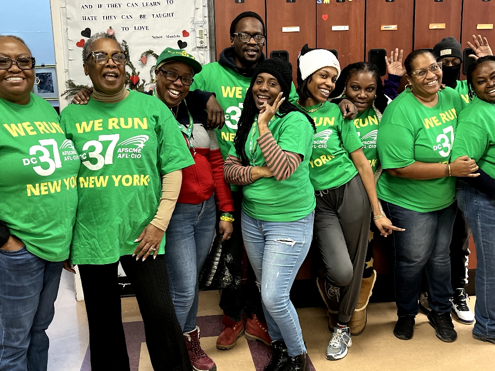 Local 215 members organized a workplace action on Jan. 30 at several Constructive Partnerships Unlimited locations to show solidarity and send a message to management to negotiate a fair wage increase. Photos submitted by Local 215 Shop Stewards Evita Daniels, Kevin Dawson, Jason Edmondson, Panya Ricketts, Nikola Rutherford, and Eric Williams.